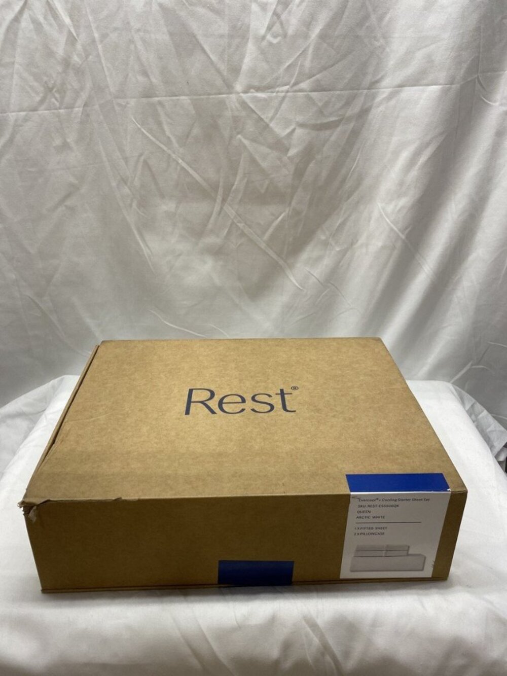 Rest Evercool + Cooling starter Sheet Set Queen Arctic White New with Tags